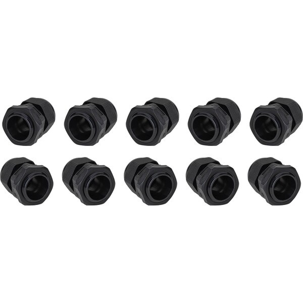 Main product image for Outdoor IP68 Waterproof PG19 Plastic Cable Glands/Connectors for OD Cables 12-15mm Black 10-Pack320-4019